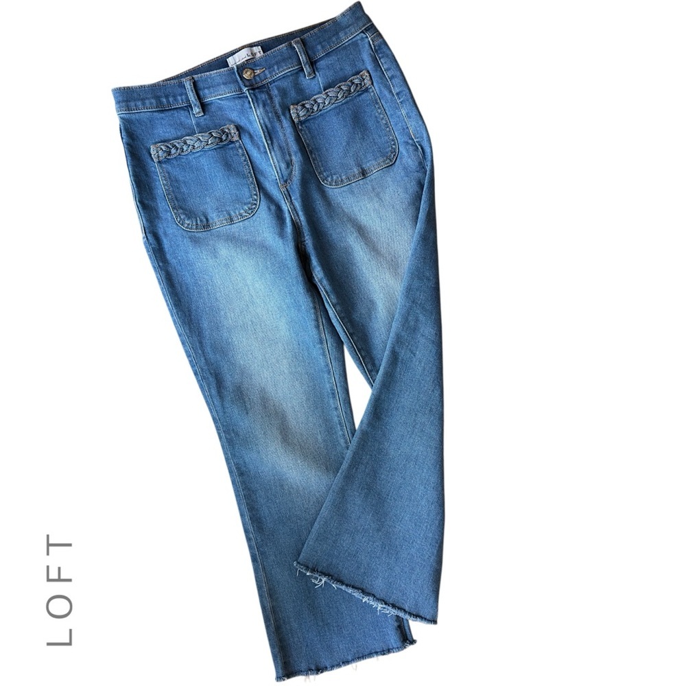 LOFT Blue Flare & Wide Leg Jeans